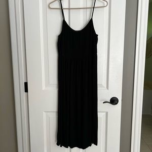 Zara black midi dress size medium